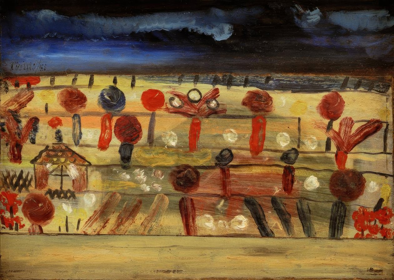 Kert a II. szinten (kerti fészerrel) alkotó: Paul Klee