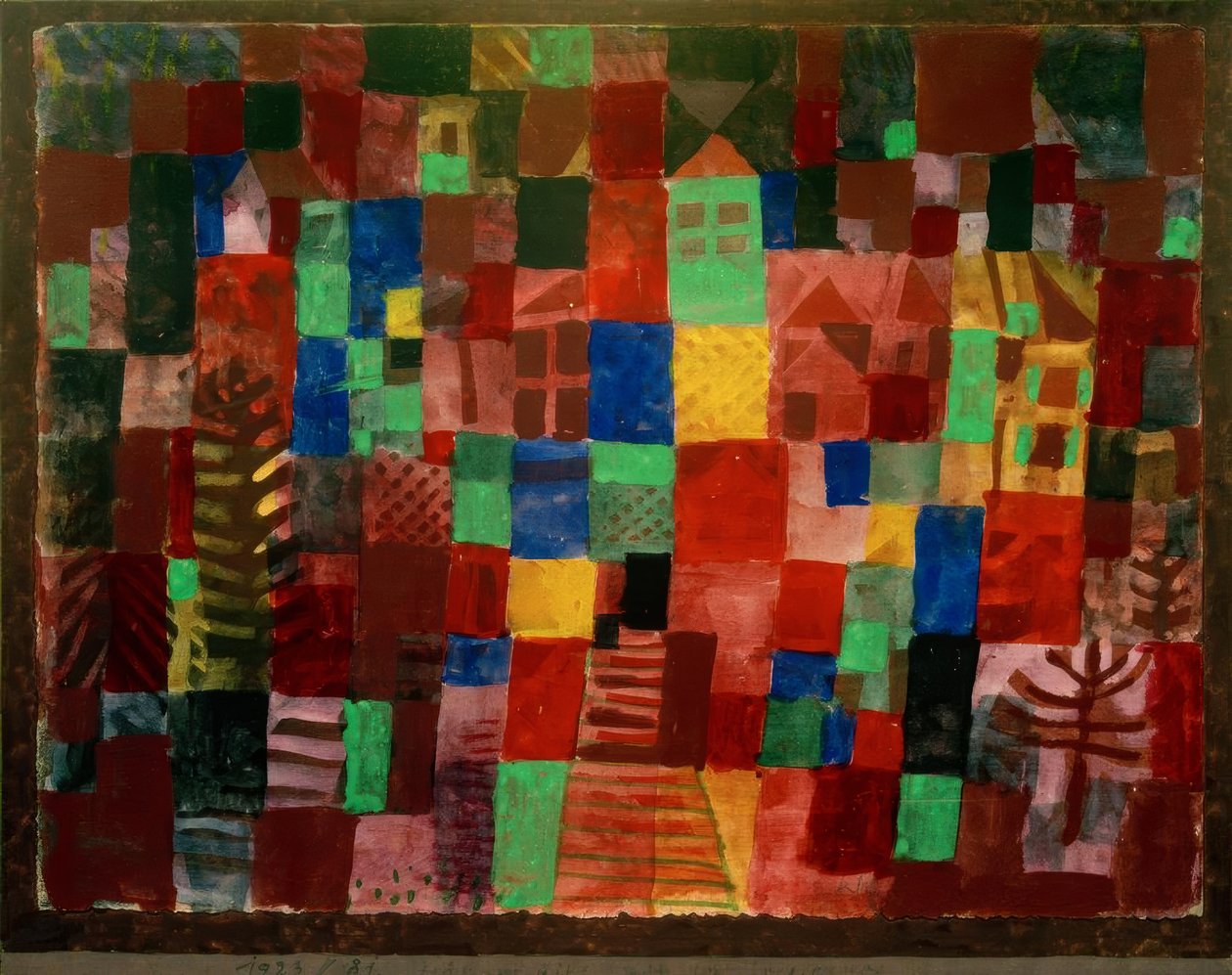 Házak lépcsőházzal alkotó: Paul Klee
