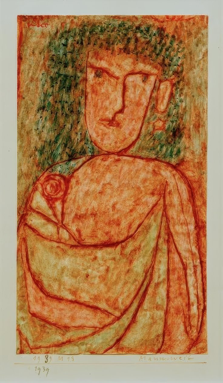 Mannweib (egy elveszett ókori regényből) alkotó: Paul Klee