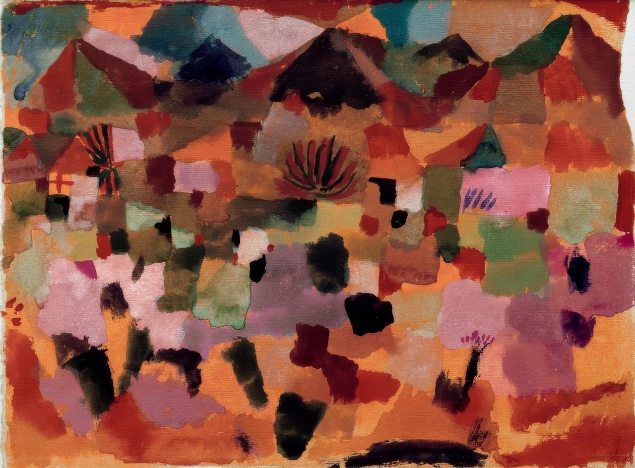 A hegyvonulattal alkotó: Paul Klee