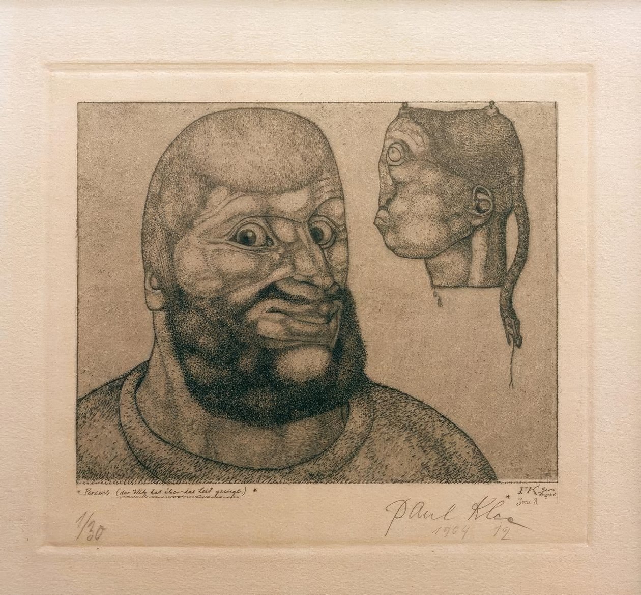 Perseus. (A vicc győzött a szenvedésen) alkotó: Paul Klee