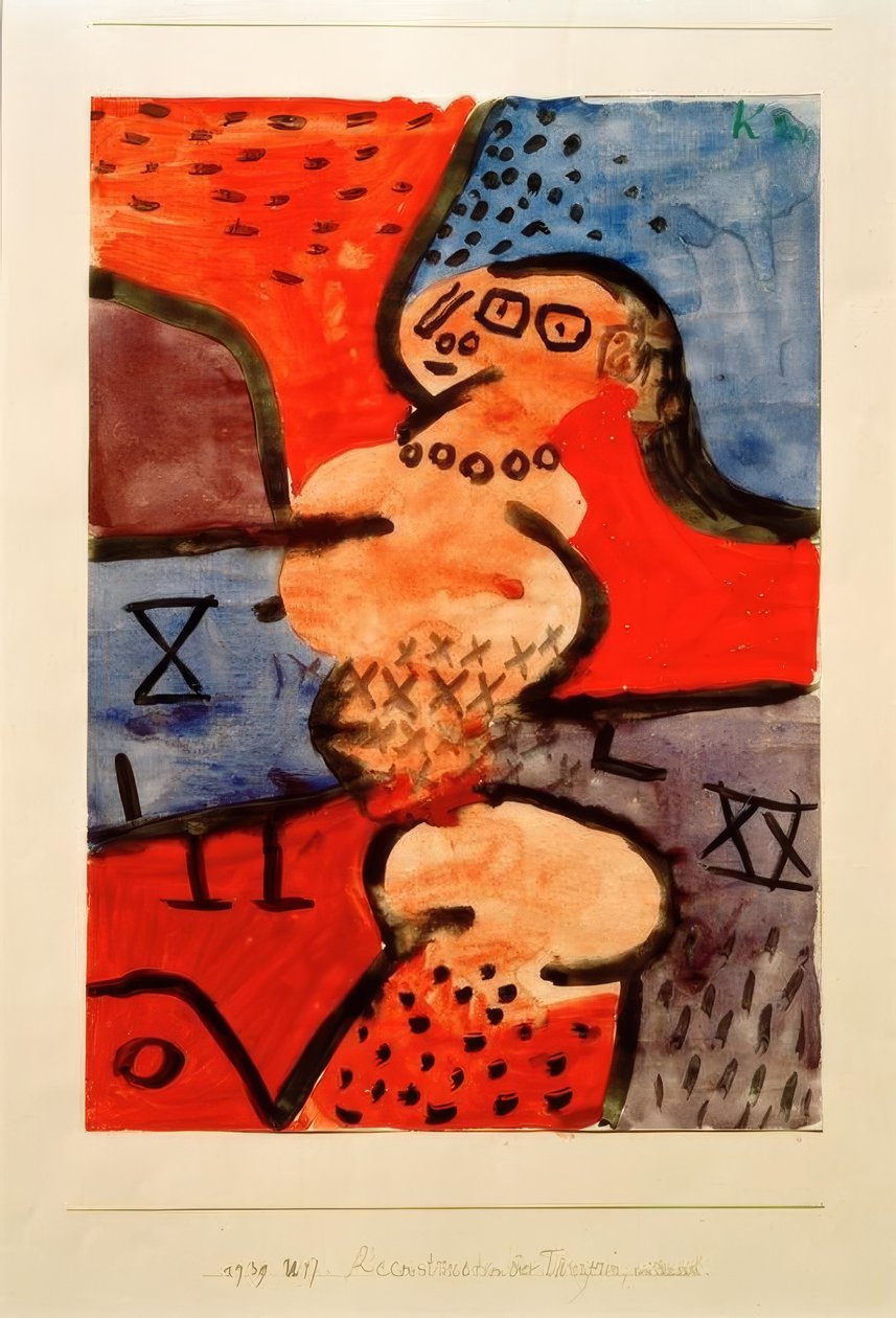Egy táncos rekonstrukciója, próbálkozás alkotó: Paul Klee