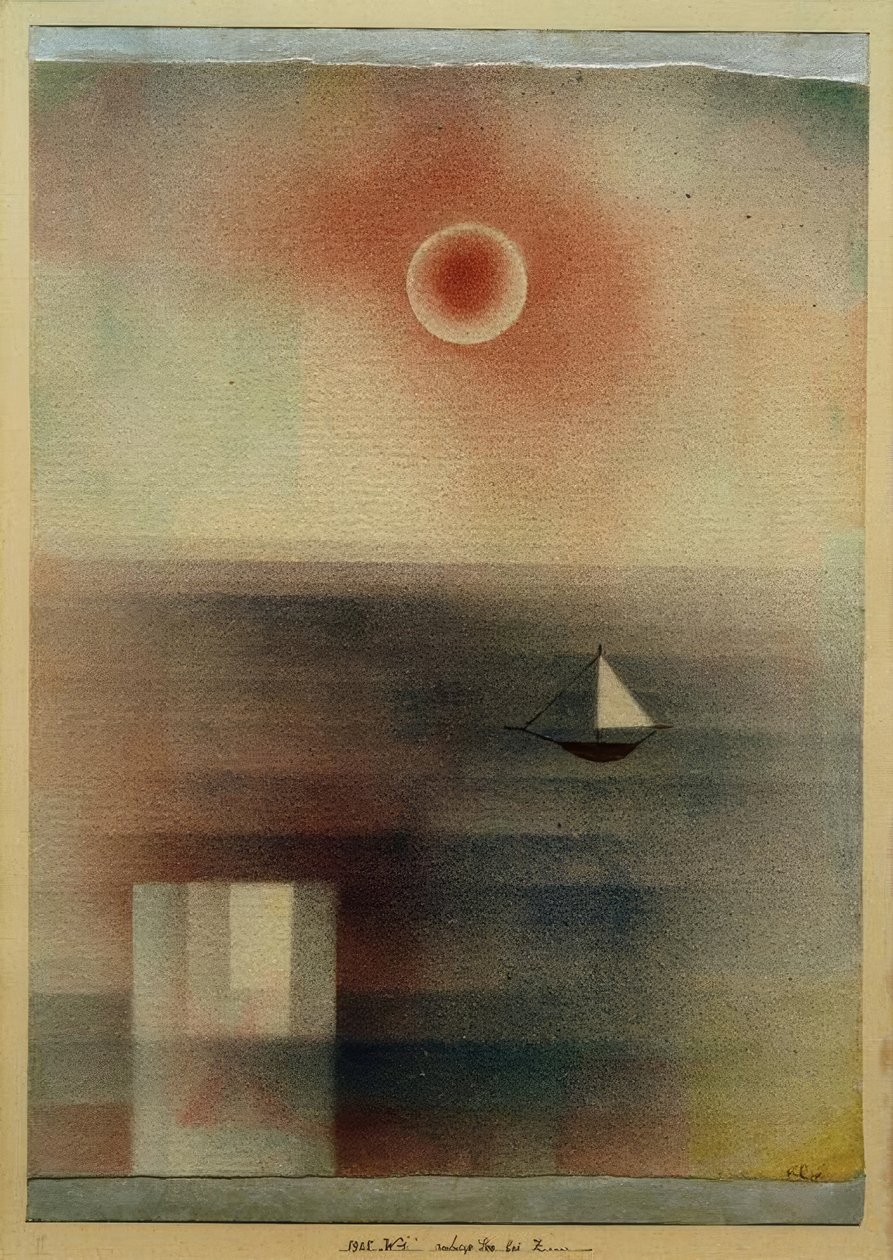 Nyugodt tenger Z-nél... alkotó: Paul Klee