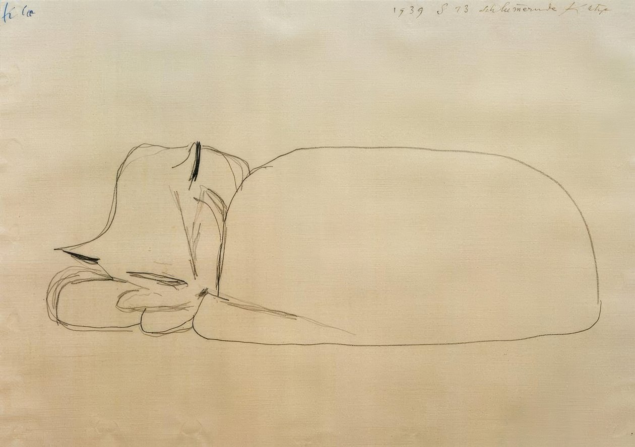Alvó macska alkotó: Paul Klee
