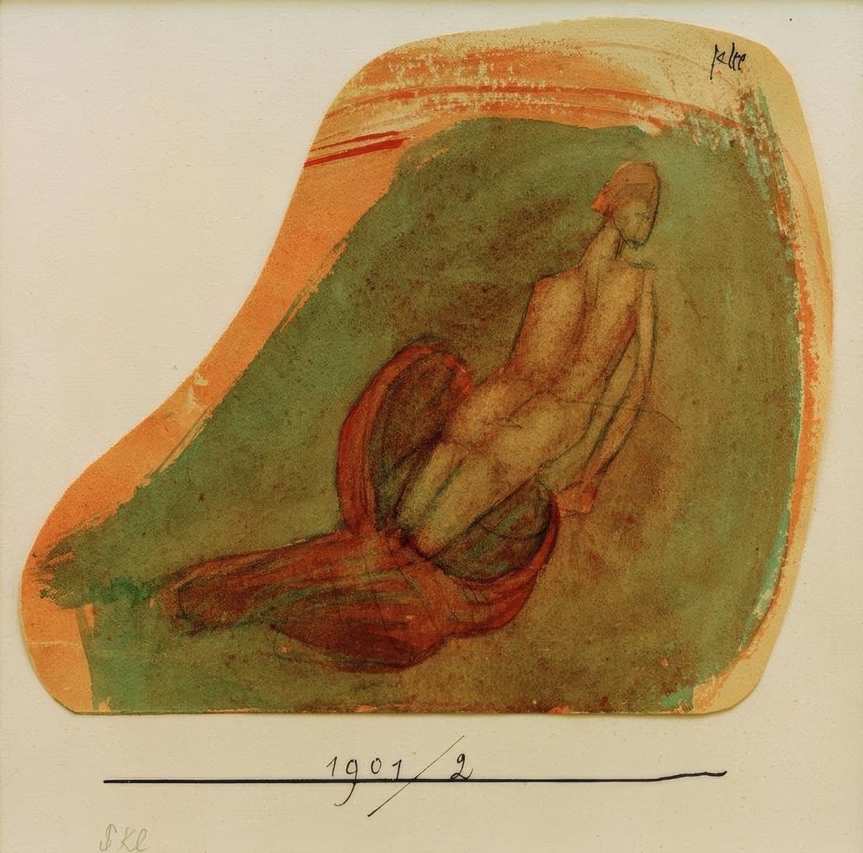 Lebegő kecses (pompei stílus) alkotó: Paul Klee