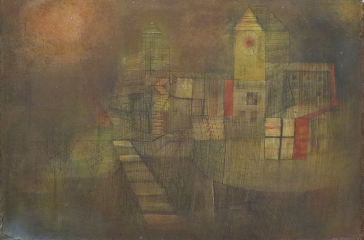 Kis falu az őszi napon alkotó: Paul Klee