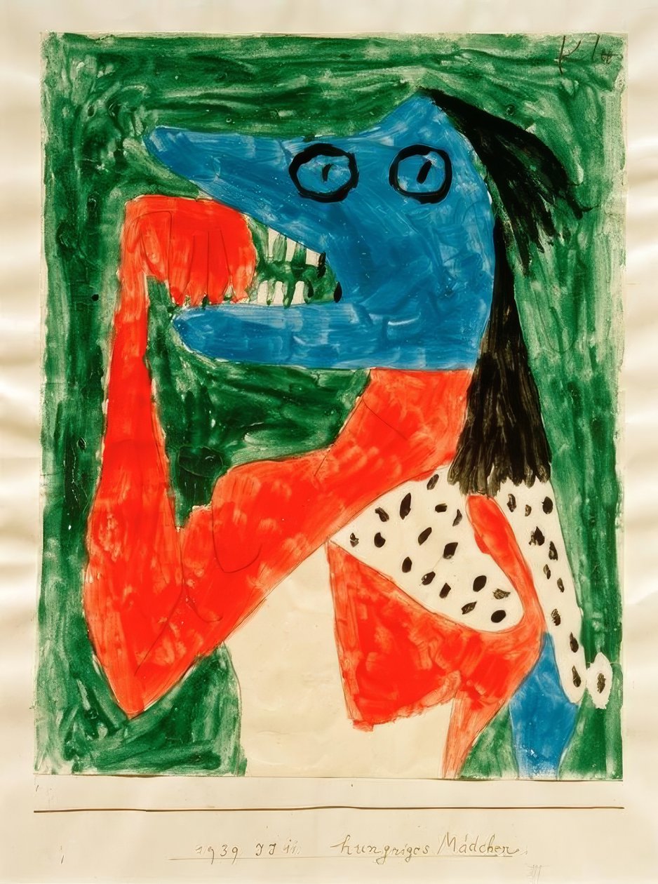 éhes lány alkotó: Paul Klee