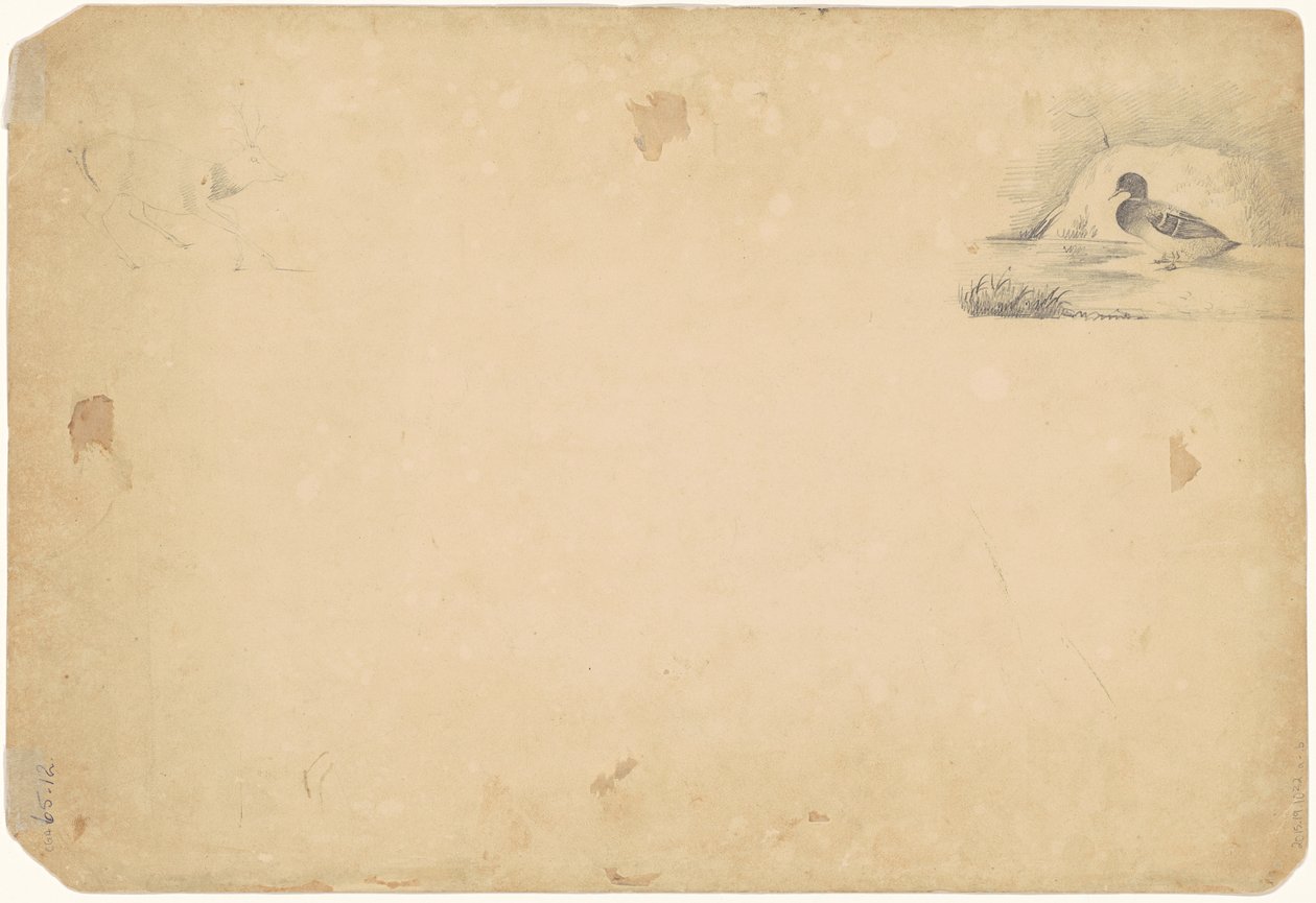 Egy kacsa és egy szarvas, 1831 alkotó: Paul Lacroix