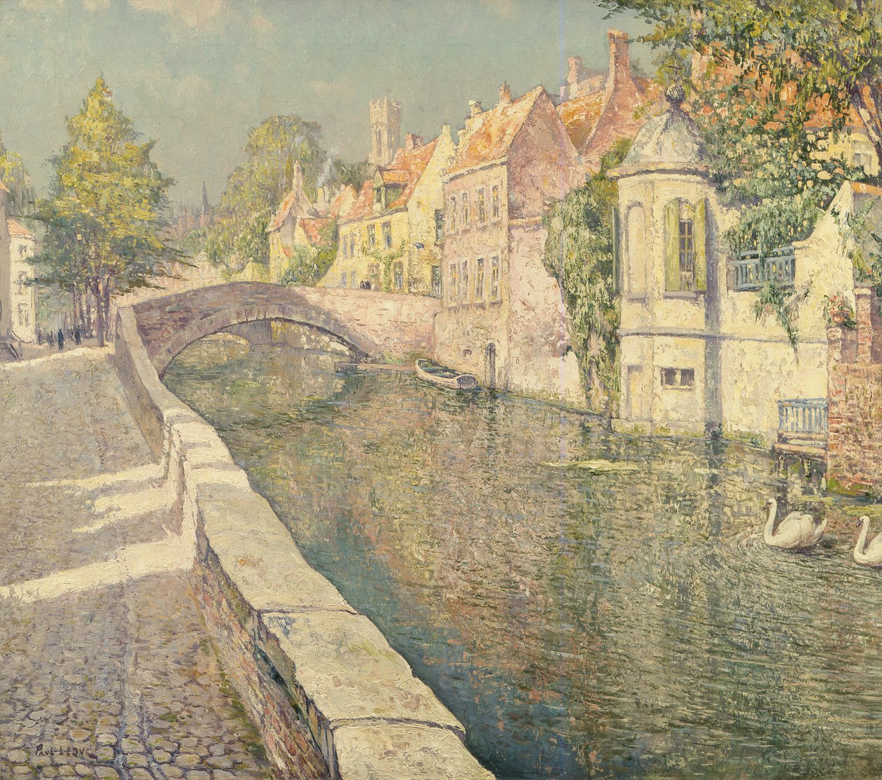 Hattyúk a csatornán, Bruges alkotó: Paul Leduc