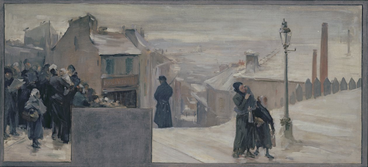 Az éhínség 1870-71 között, 1889 alkotó: Paul Louis Delance