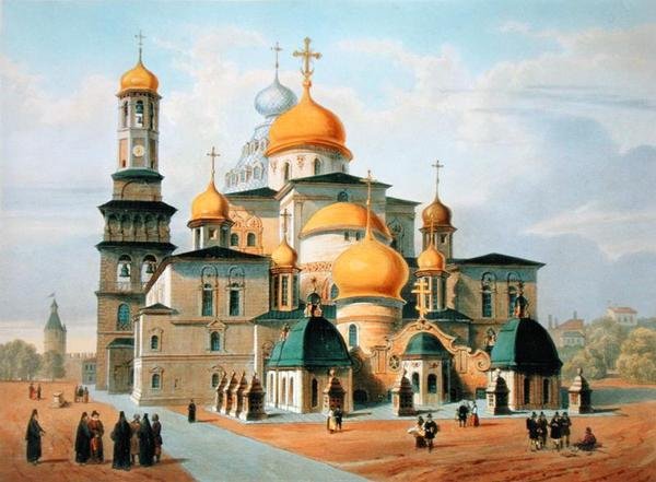 Novy Jerusalem Moszkva mellett, nyomta Louis-Pierre-Alphonse Bichebois (1801-50), 1830 alkotó: Paul Marie Roussel