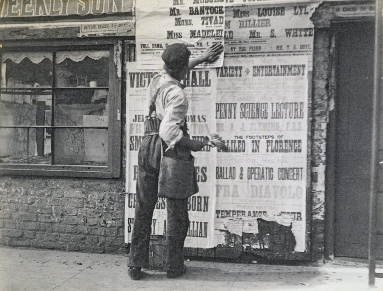 Bill Poster-man, London, 1894 alkotó: Paul Martin