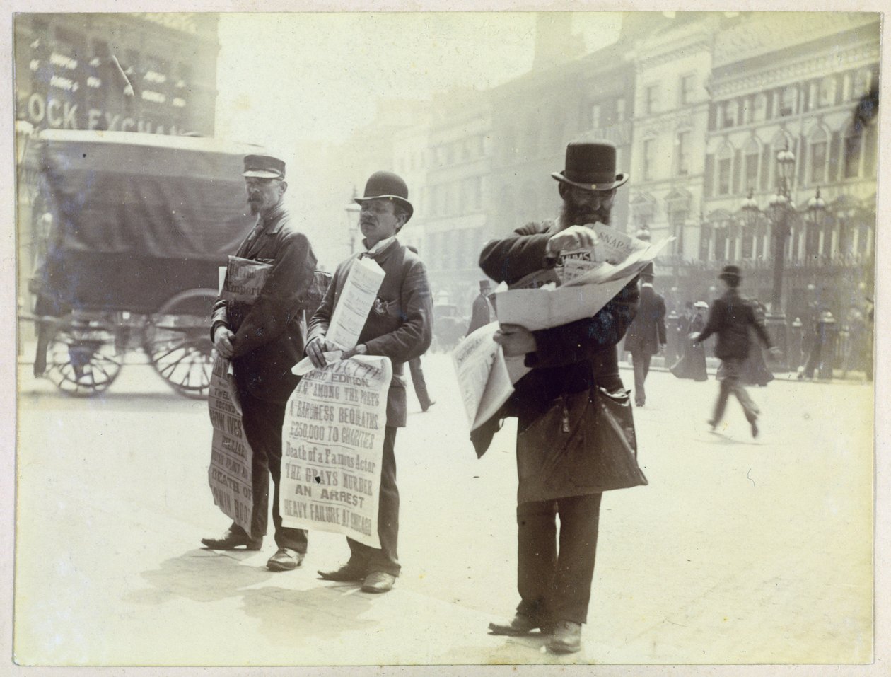 Újságárusok, Ludgate Circus, 1893 alkotó: Paul Martin
