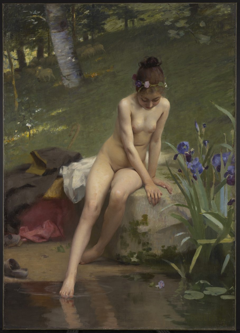 A kis pásztorlány, 1892 alkotó: Paul Peel