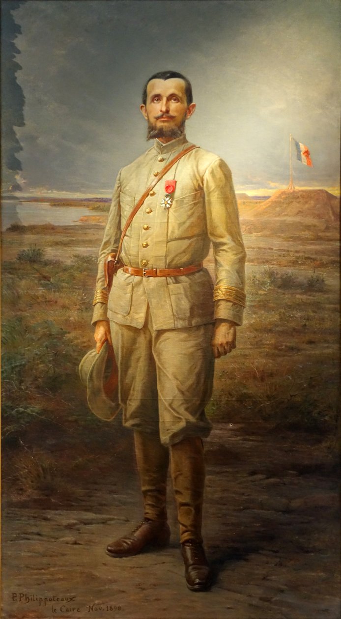 Marchand a Fachoda parancsnok, 1898n alkotó: Paul Dominique Philippoteaux