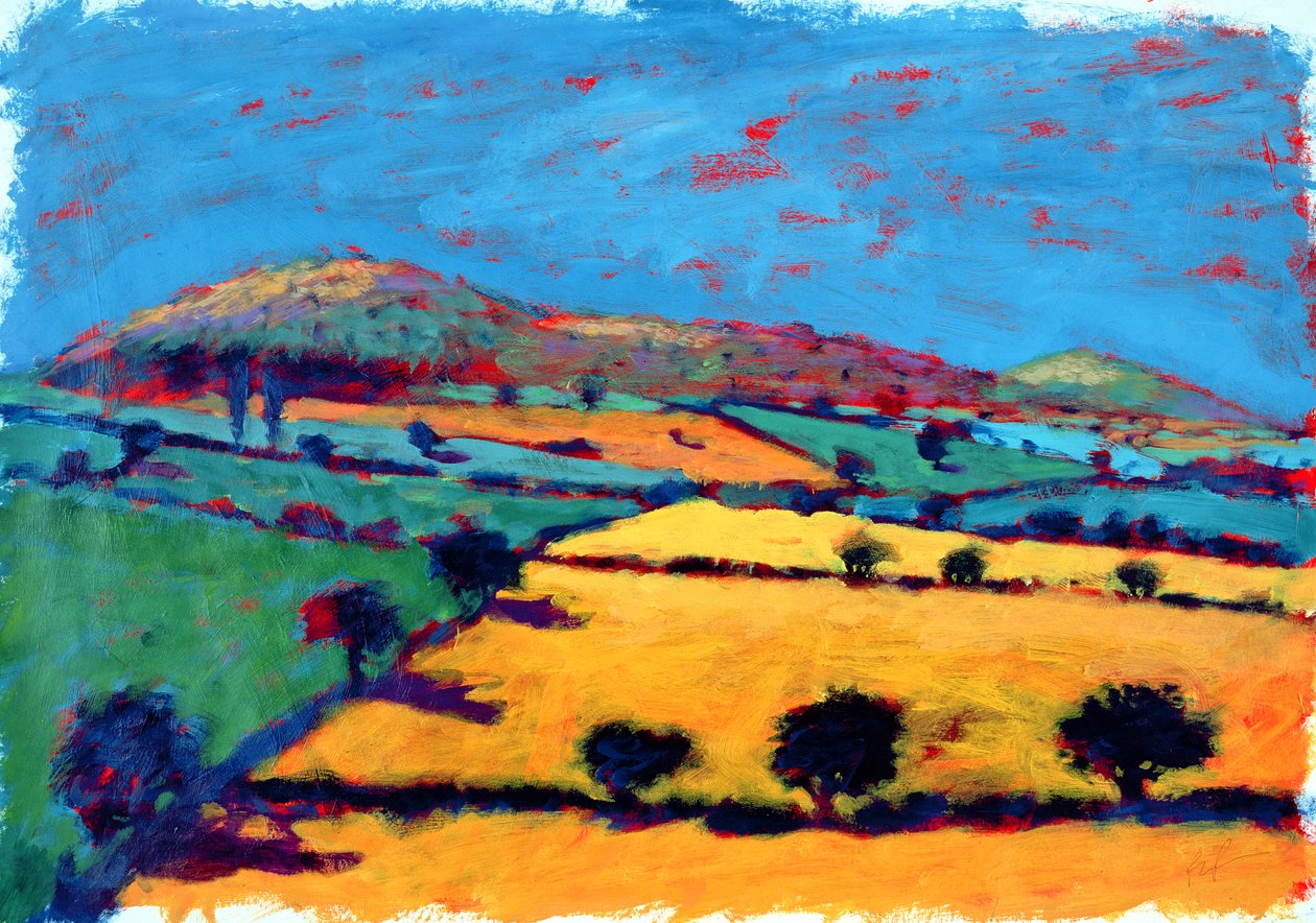 Golden Valley (akril a kártyán) alkotó: Paul Powis