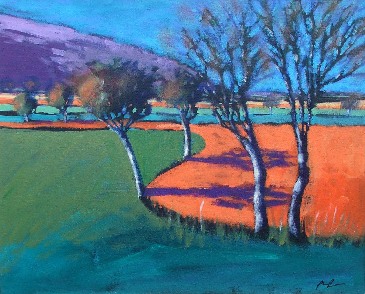 Severn Stoke (akril, tábla) alkotó: Paul Powis