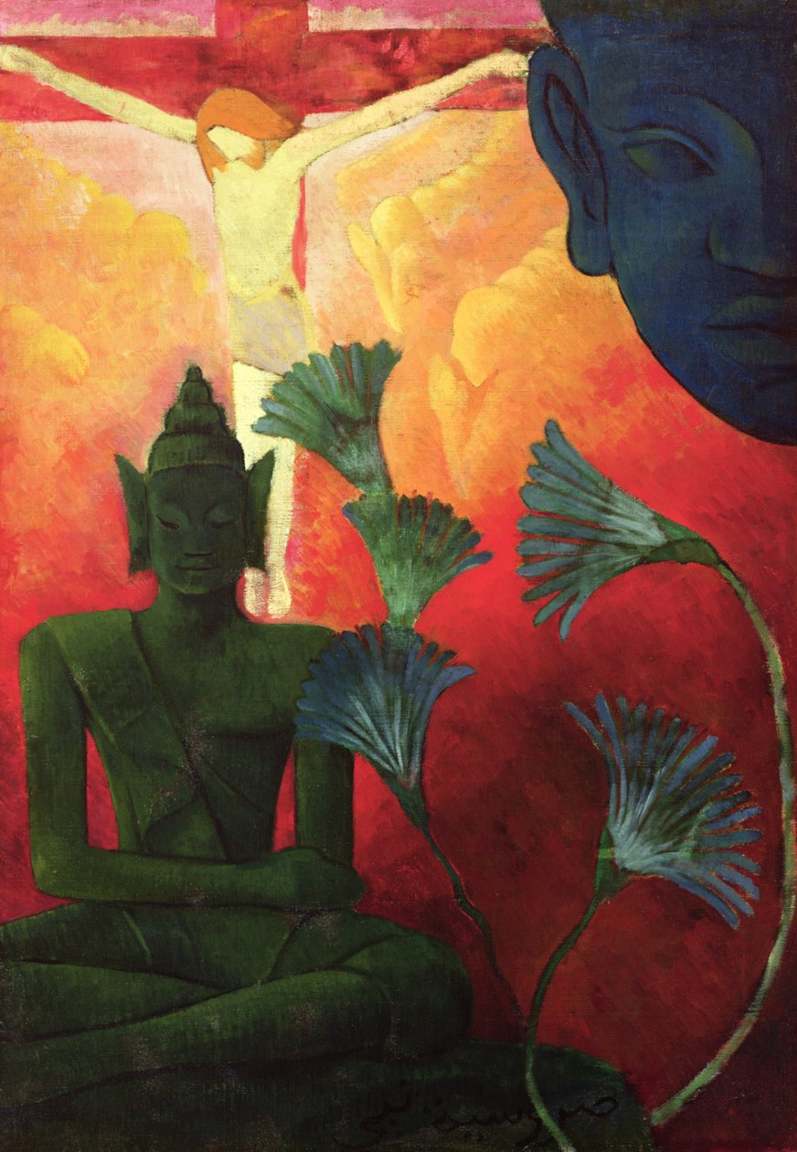 Krisztus és Buddha, 1890-1892 körül alkotó: Paul Elie Ranson
