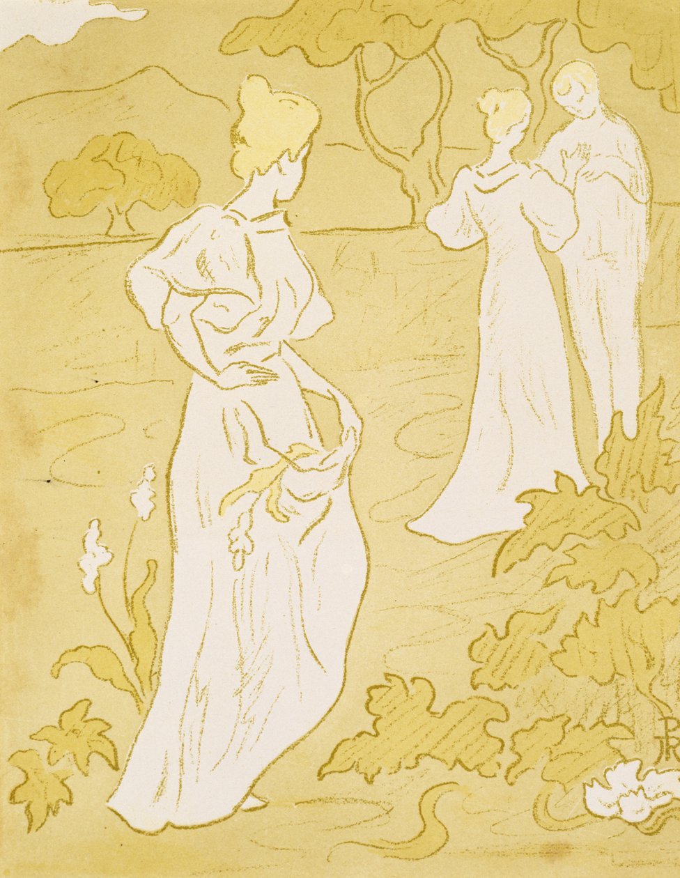 Tristesse (Szomorúság), 1896 (színes litográfia) alkotó: Paul Elie Ranson