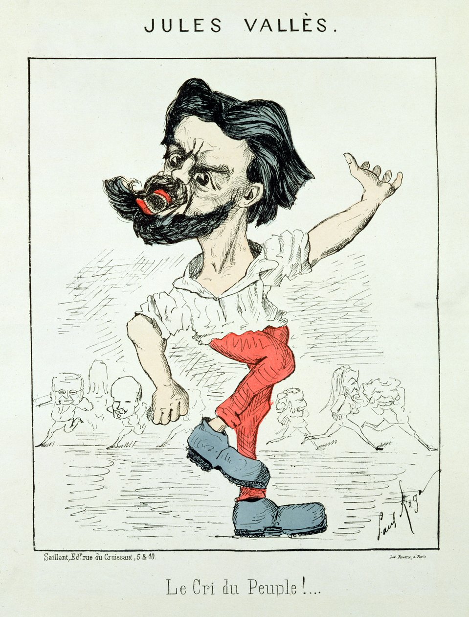 Jules Valles karikatúrája alkotó: Paul Rega