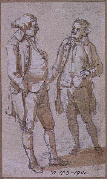 Egy jelmeztanulmány (rajz) alkotó: Paul Sandby
