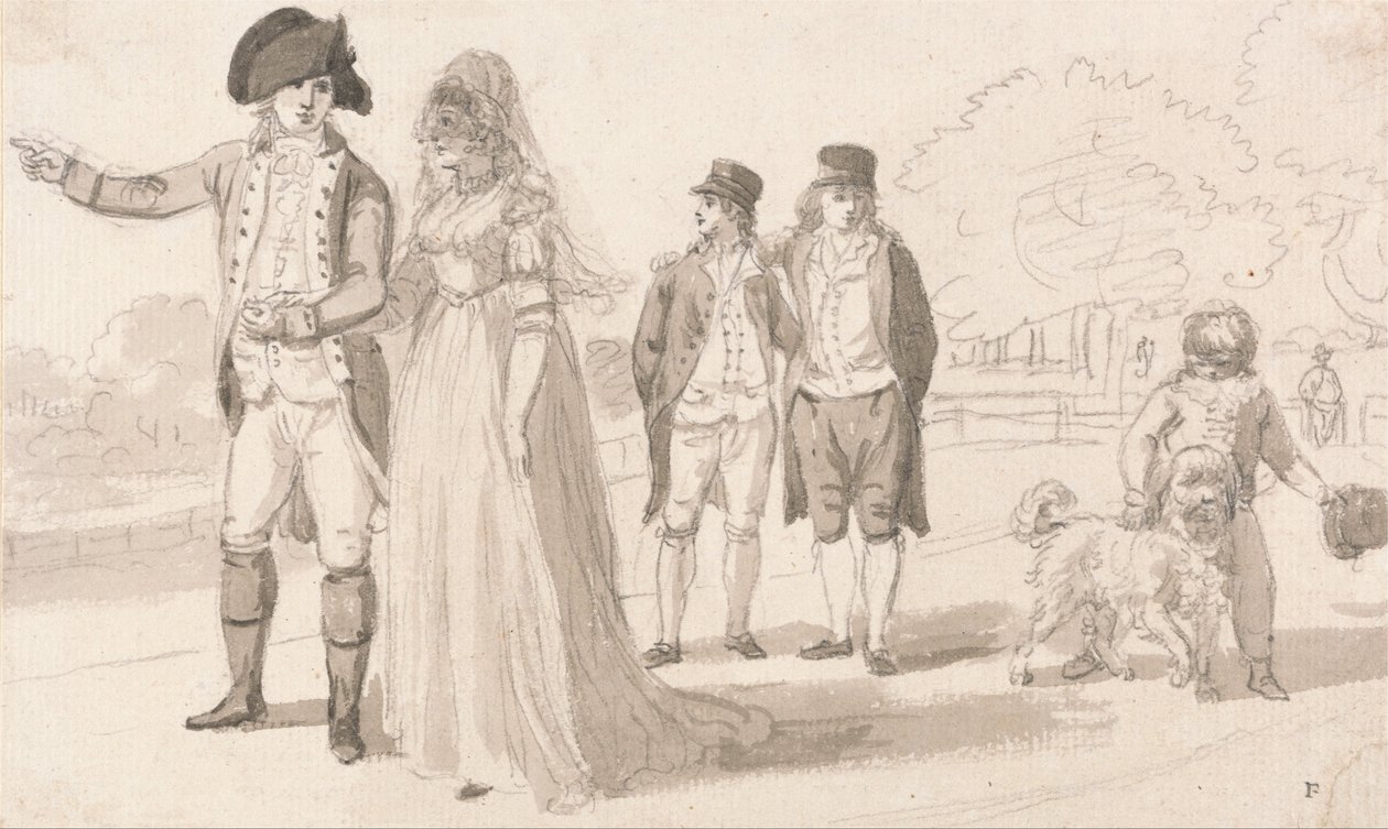 Család a Hyde Parkban alkotó: Paul Sandby