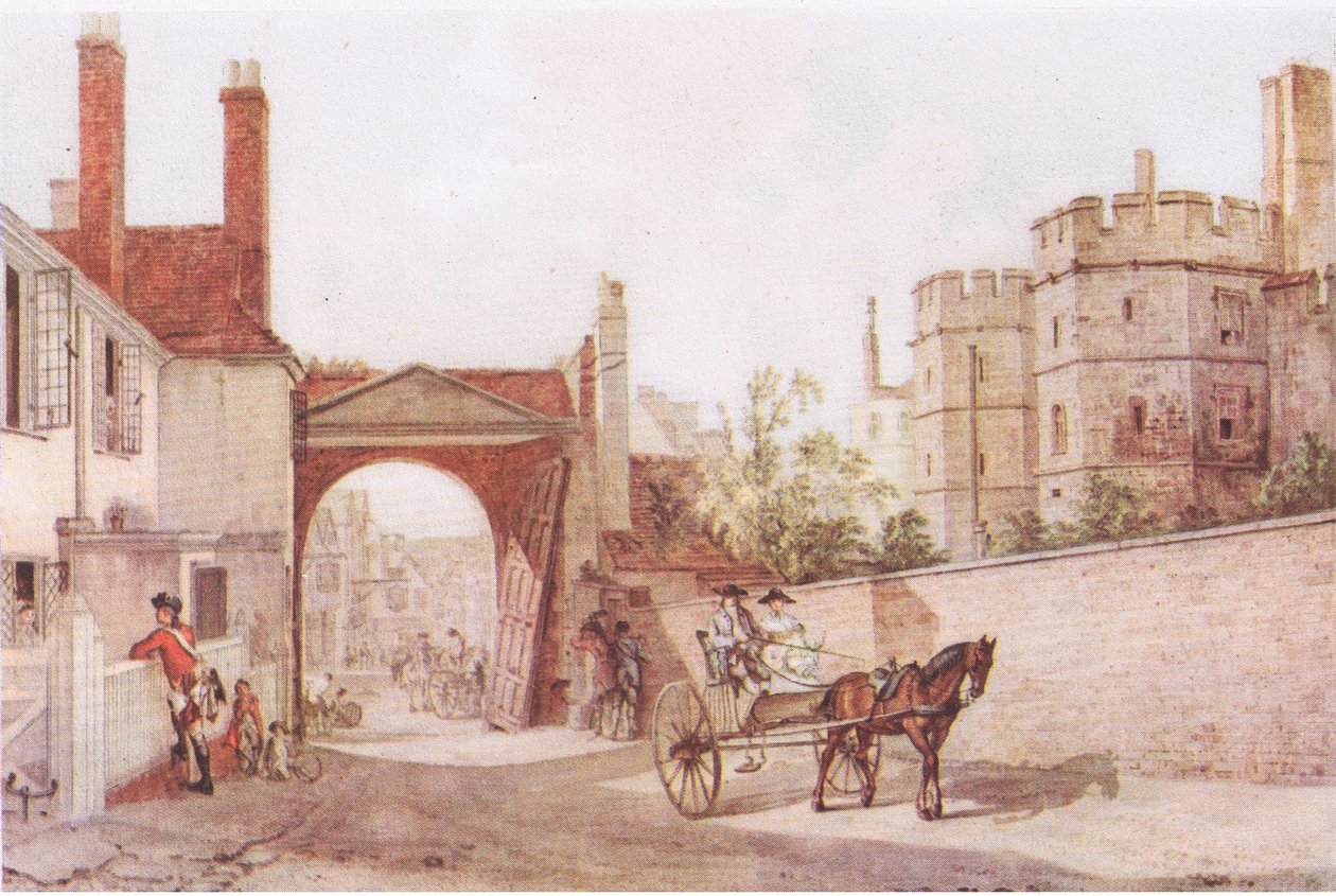 Egy jelenet Windsorban 1760 körül alkotó: Paul Sandby