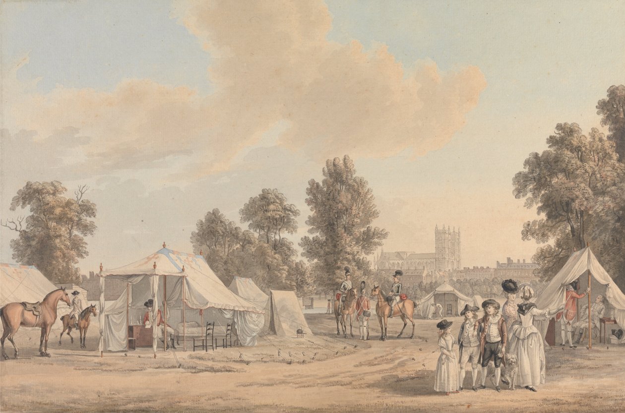 Tábor a St. James Parkban alkotó: Paul Sandby