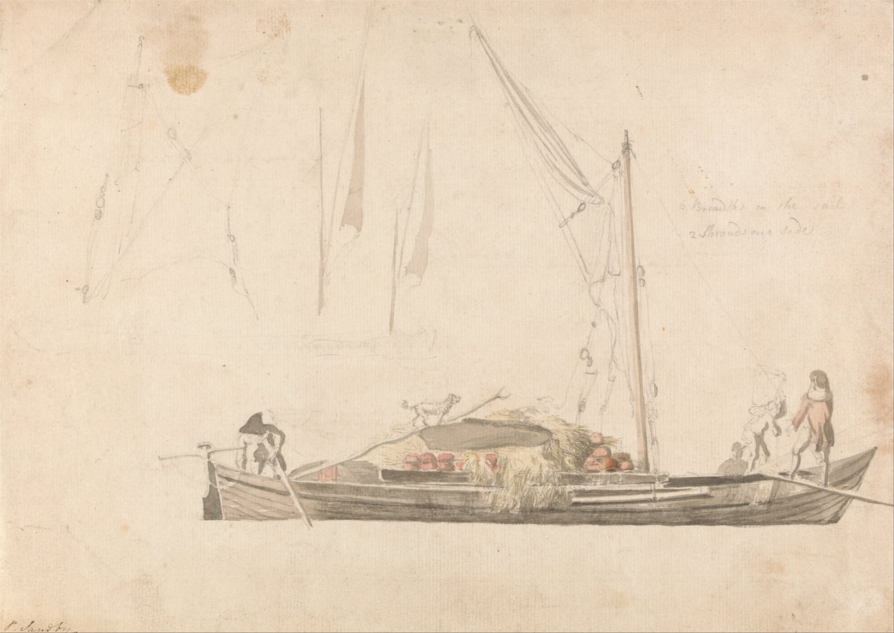 Teherhajó alkotó: Paul Sandby