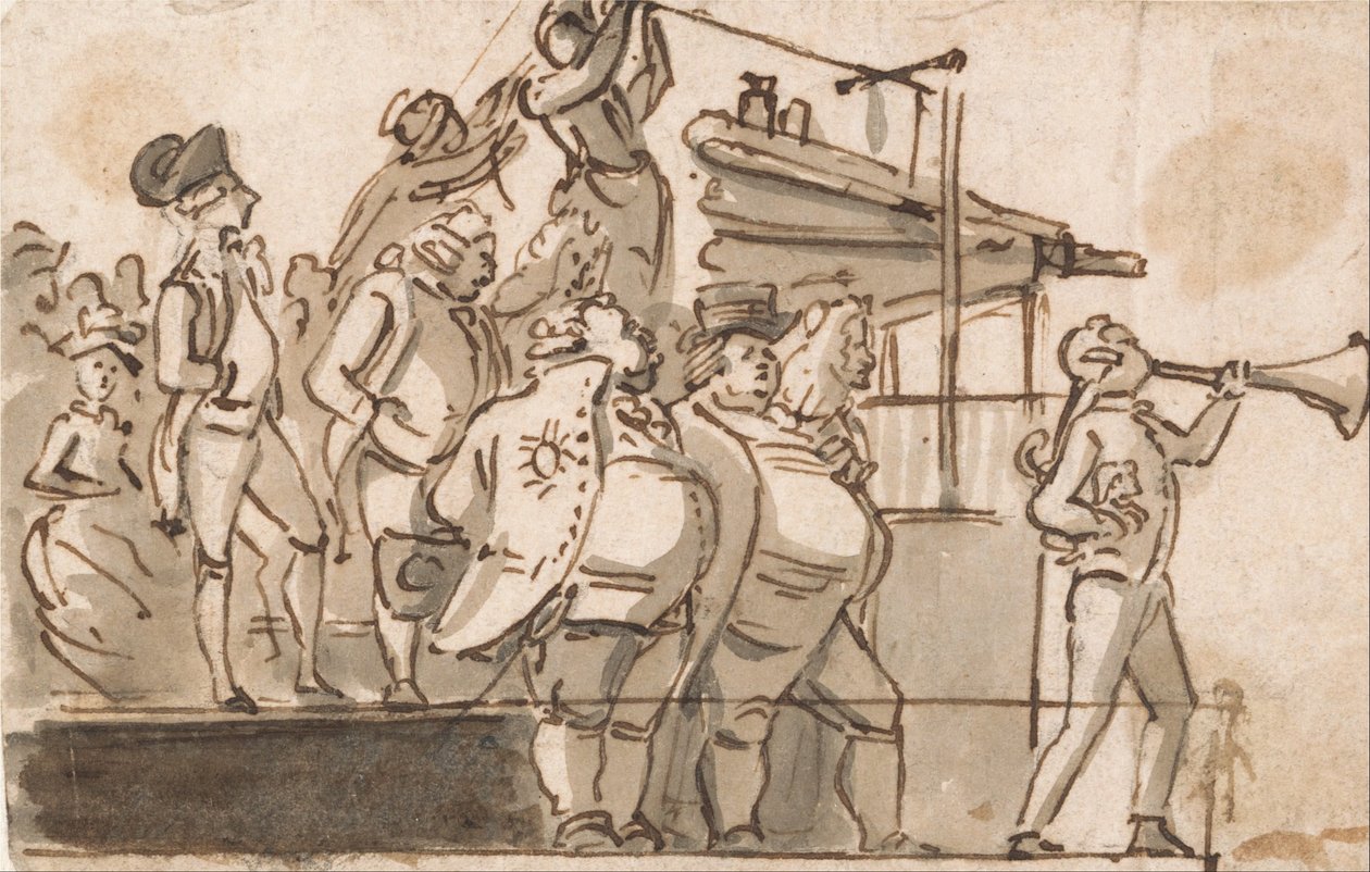 Választási jelenet alkotó: Paul Sandby