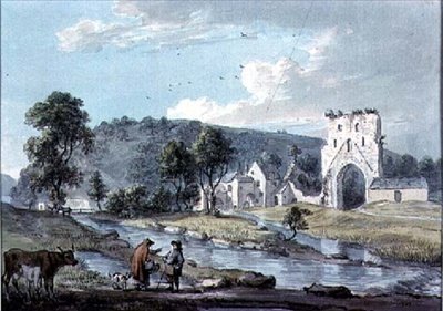 Hubberston Priory: Milford Haven közelében alkotó: Paul Sandby