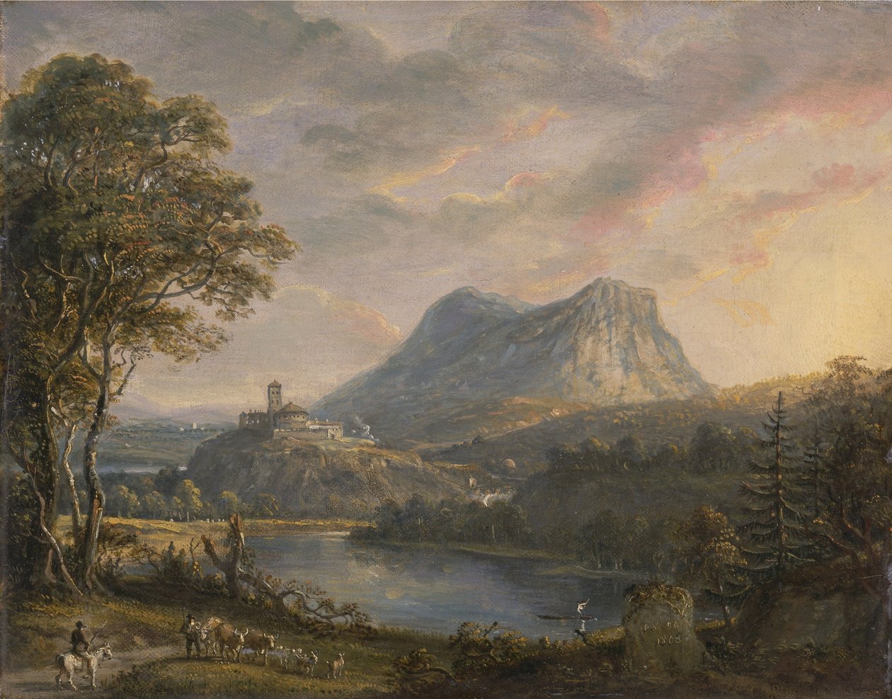 Táj egy tóval alkotó: Paul Sandby
