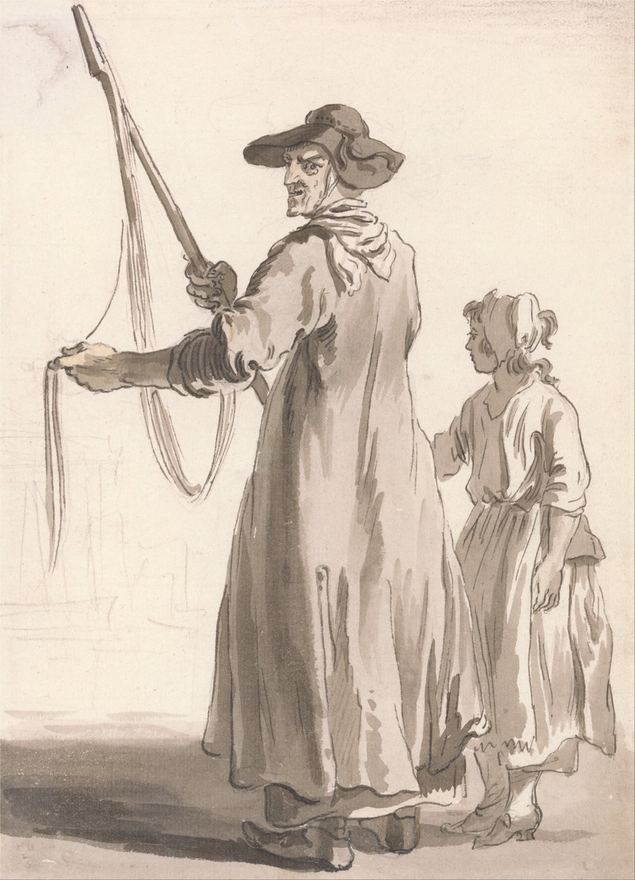 London sír- Csipkeárus alkotó: Paul Sandby