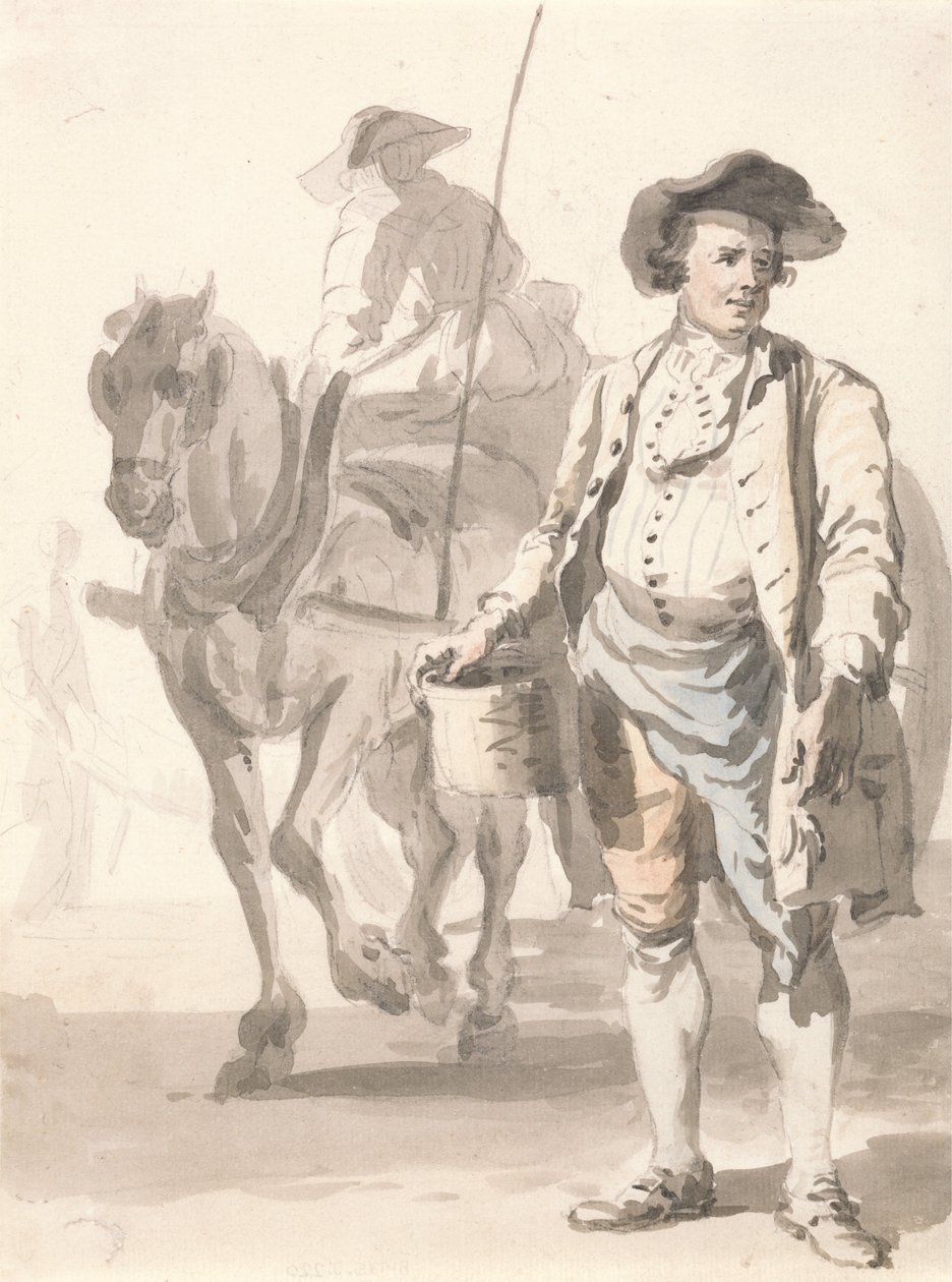 London sír- Bádogos és felesége alkotó: Paul Sandby