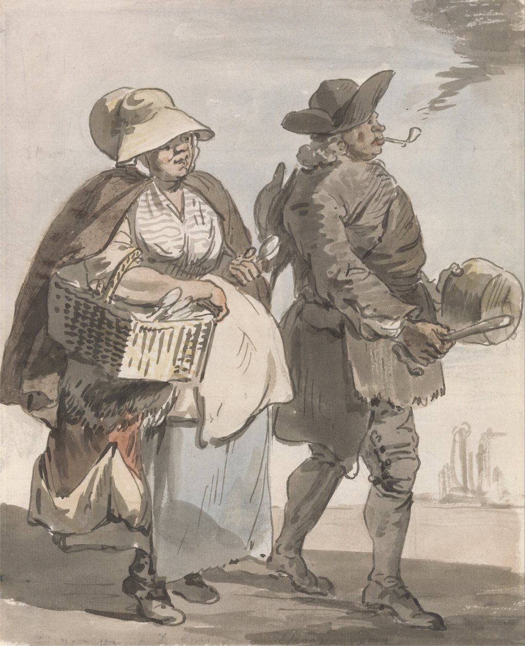 London sír- Kérsz egy kanállal ... alkotó: Paul Sandby