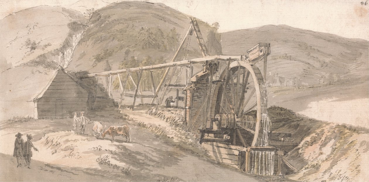 Lord Hopetoun vezeti a bányákat alkotó: Paul Sandby