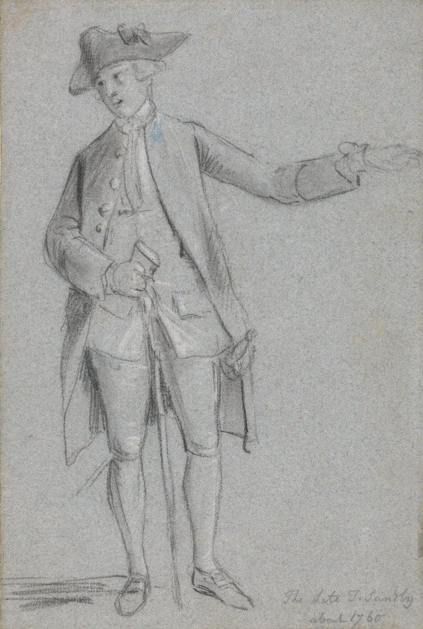 Thomas Sandby, R.A., a művészek testvére portréja alkotó: Paul Sandby
