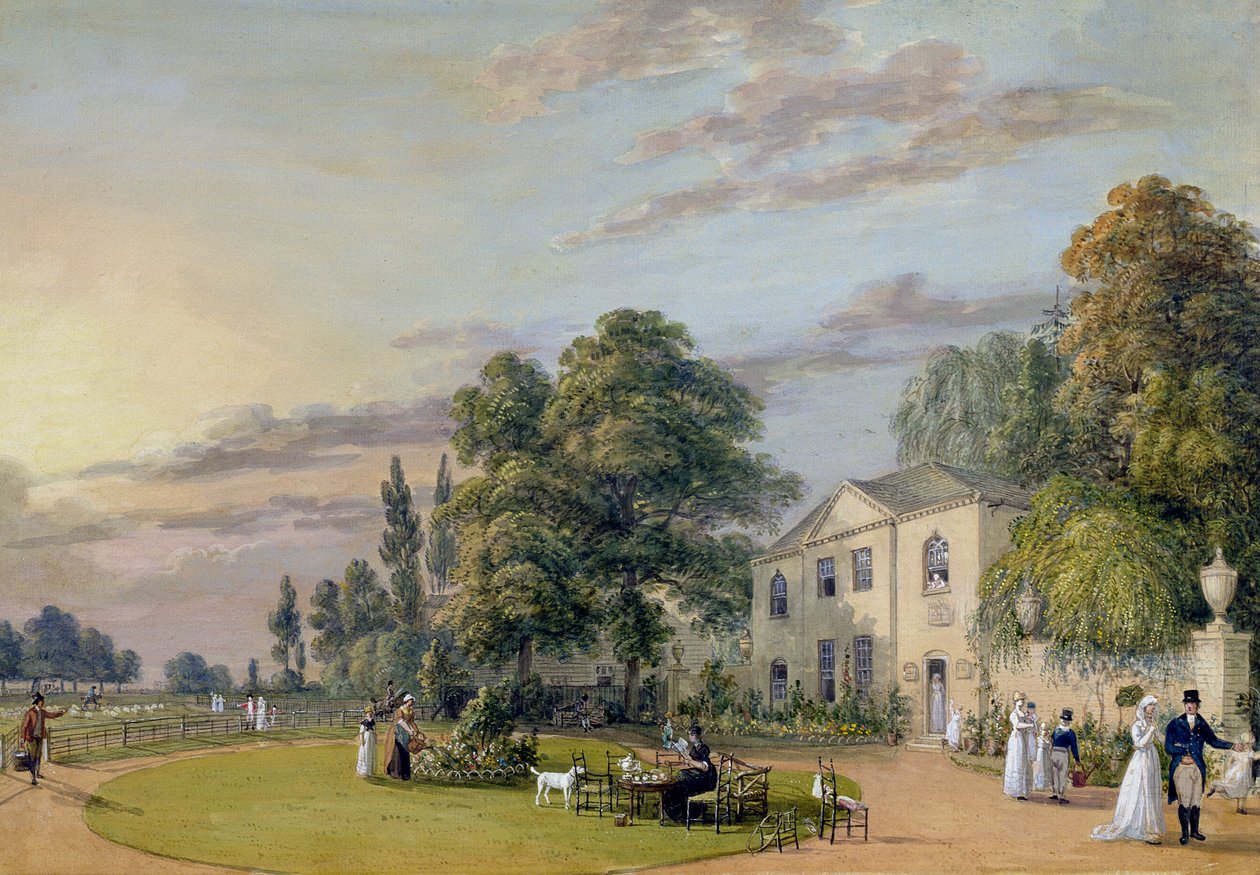 Tea az Englefield Greenben alkotó: Paul Sandby
