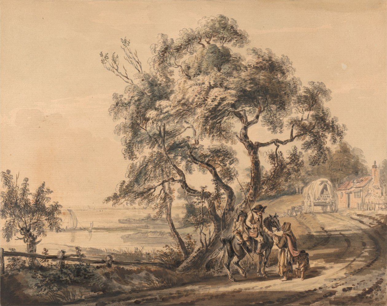 A cigány jósnő alkotó: Paul Sandby
