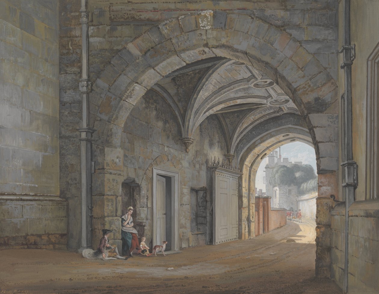 Erzsébet királyné kapuja alkotó: Paul Sandby