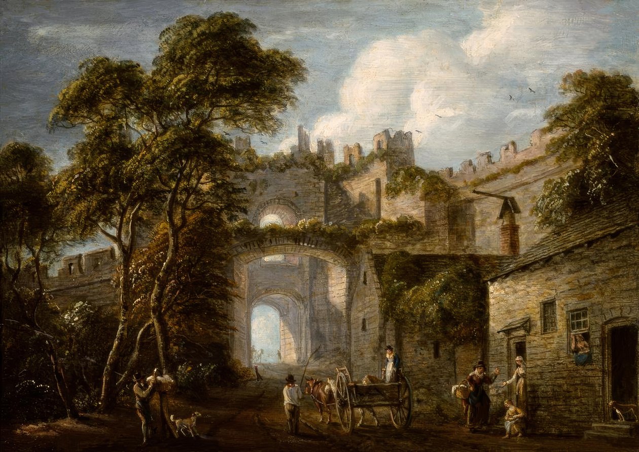 “A felső kapu, Conway” alkotó: Paul Sandby