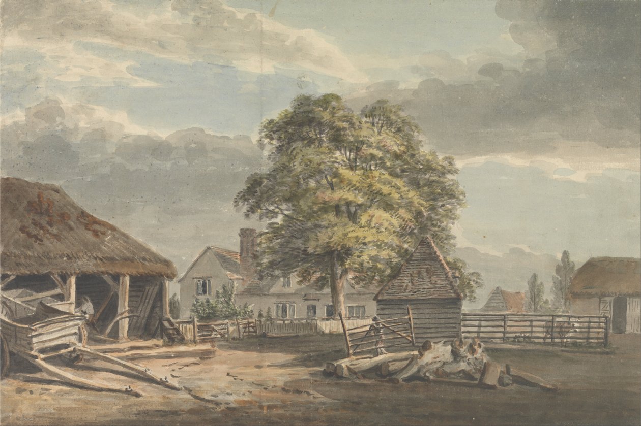 A Woodyard, a Great Windsor Park alkotó: Paul Sandby