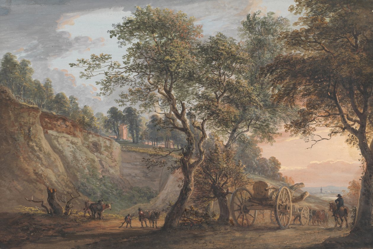 Nézet Charlton, Kent alkotó: Paul Sandby