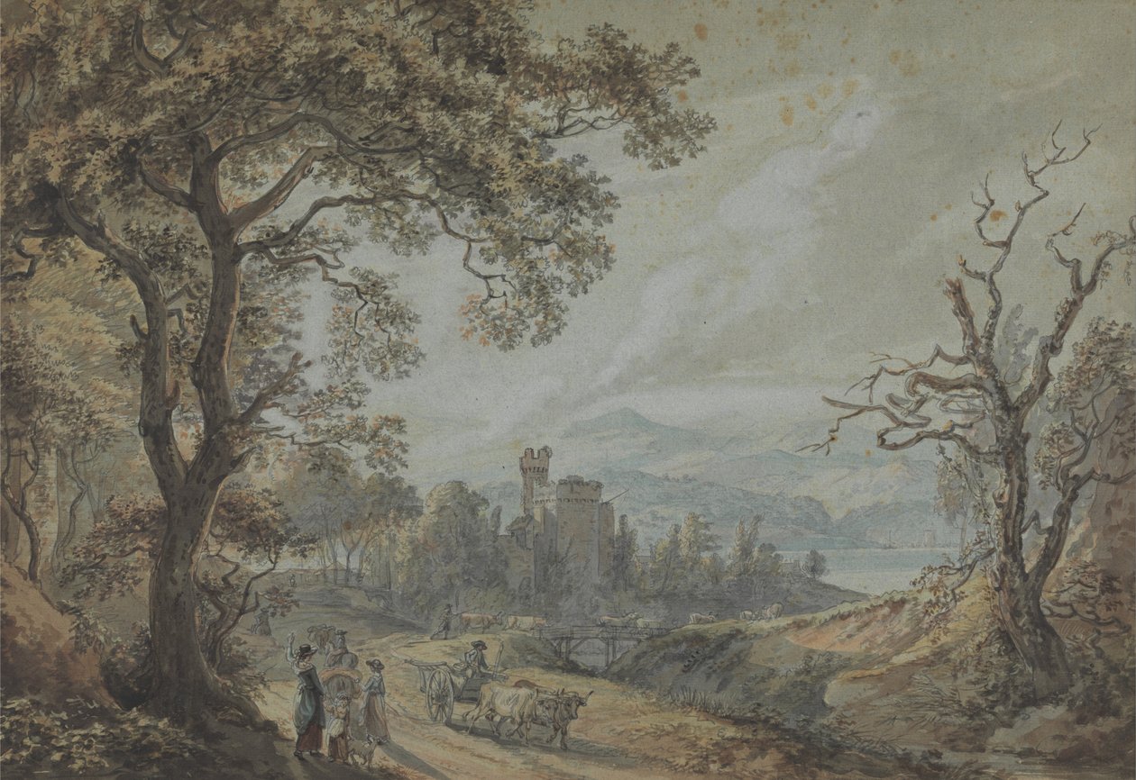 Nézet Walesben alkotó: Paul Sandby