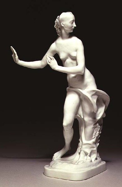 Daphne figurája, Berlin, 1925 (mázas porcelán) alkotó: Paul Scheurich