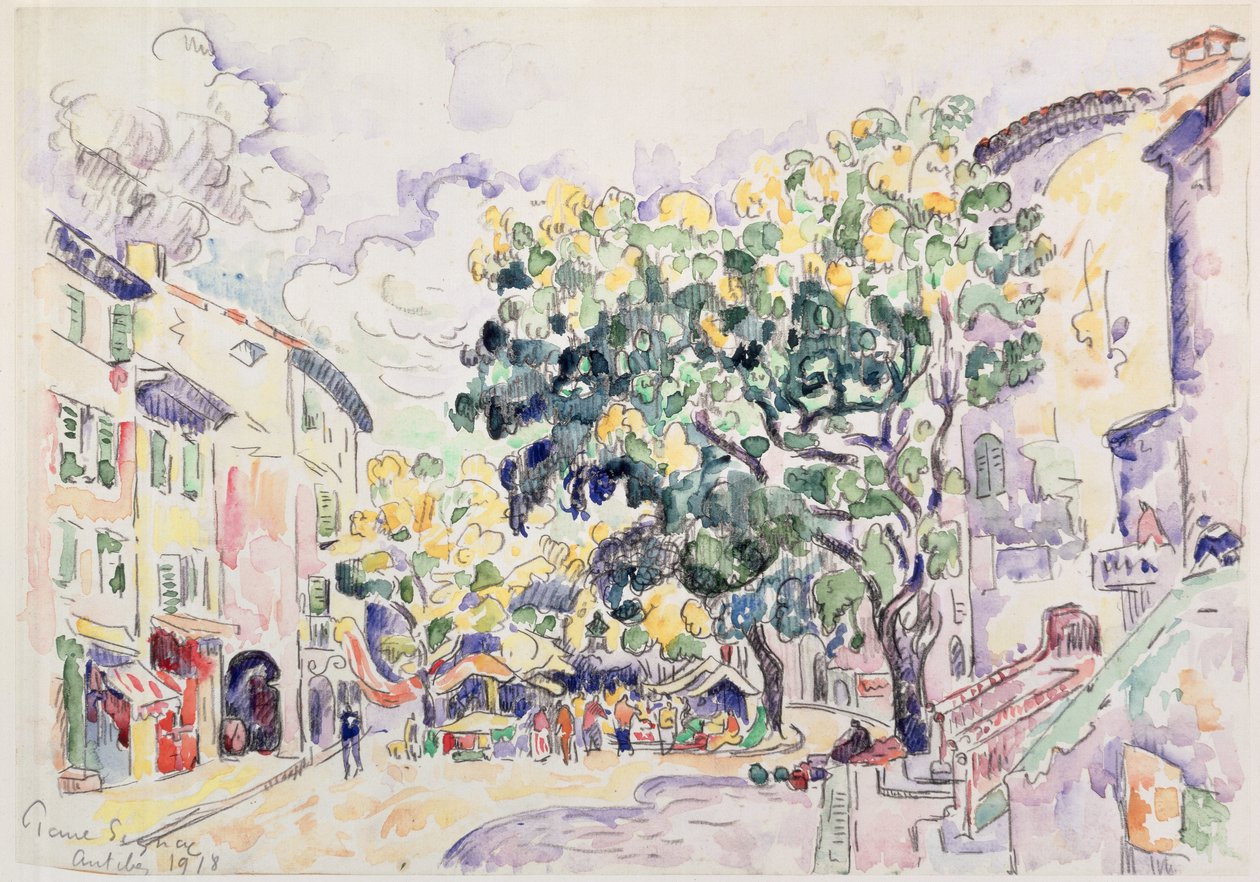 Antibes, 1918 (wc papíron) alkotó: Paul Signac