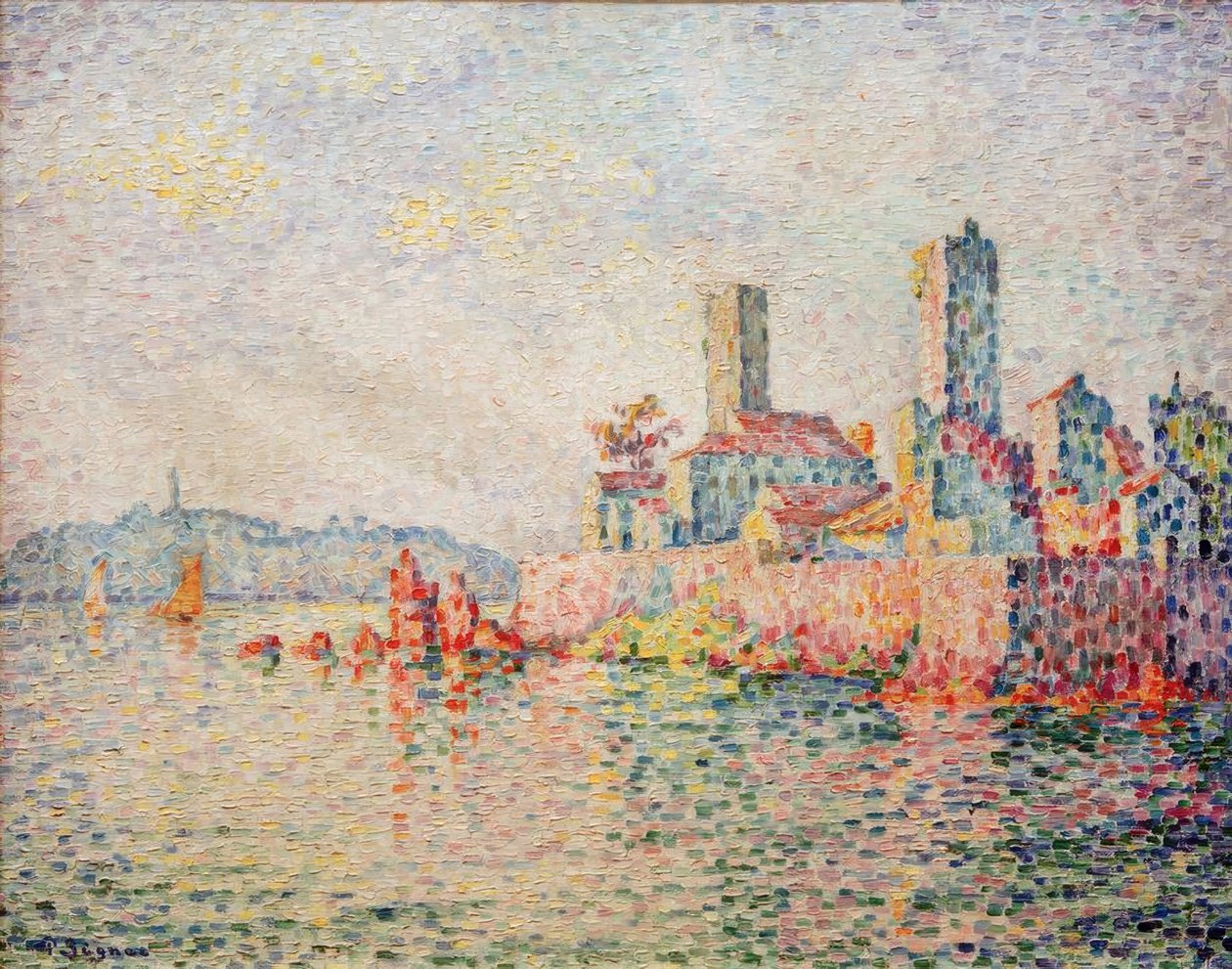 Antibes, a tornyok alkotó: Paul Signac