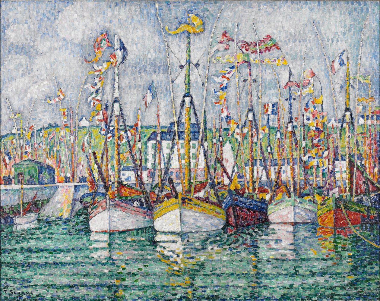 A tonhalflotta megáldása Groix-ban, 1923 alkotó: Paul Signac
