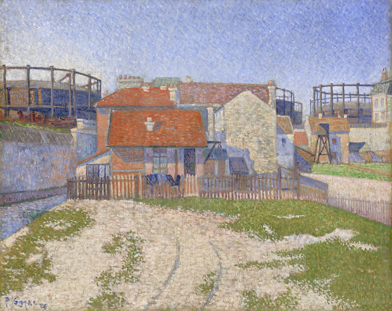 Gázmérők Clichy -ben alkotó: Paul Signac