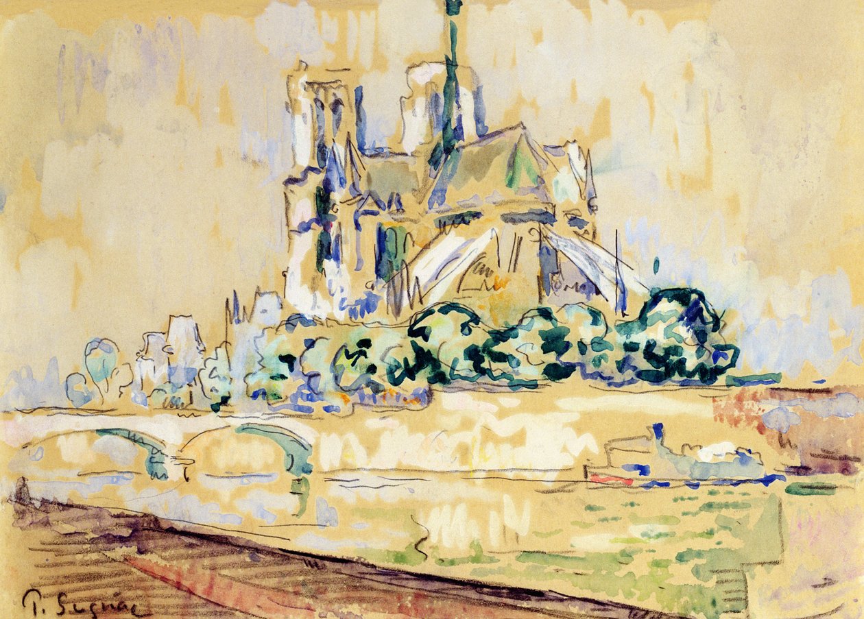 Notre Dame, 1885 alkotó: Paul Signac